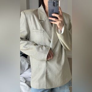 Gold blazer SLA the label